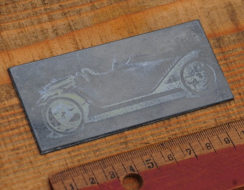 Oldtimer druckplatte klischee - oldtimer,