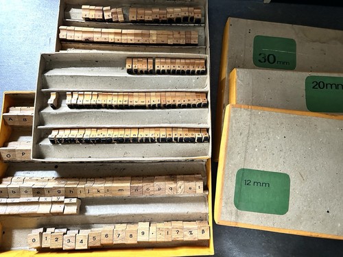 Vintage stempelset - 3x,
