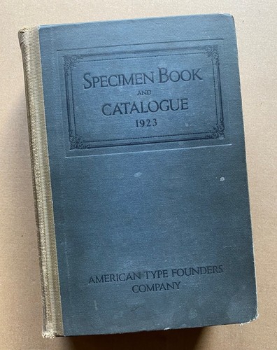 American type founders - type,