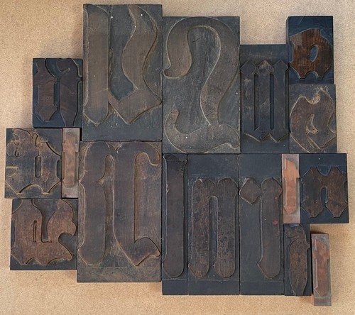 Konvolut holzlettern fraktur - konvolut,
