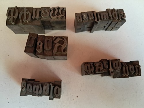 Buchdruck drucken lettern - -,