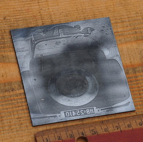 Oldtimer druckplatte klischee - oldtimer,