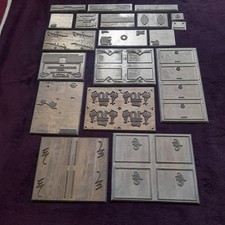 19 Stk Druckplatten alt