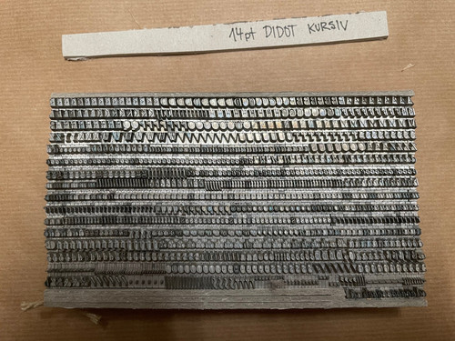Bleisatz prägeschrift - prägeschrift,
