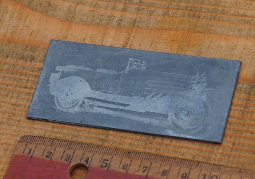 Oldtimer druckplatte klischee - oldtimer,