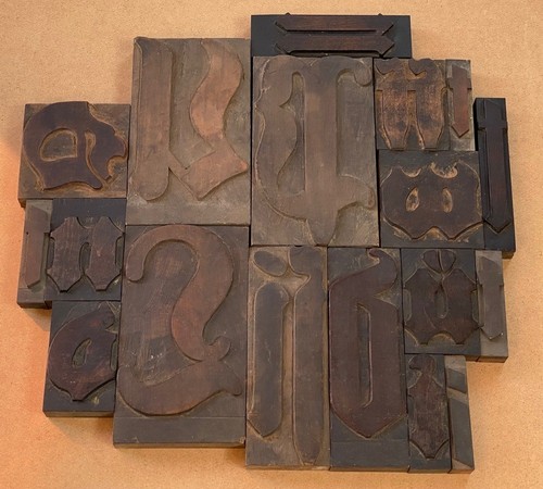 Konvolut holzlettern fraktur - konvolut,