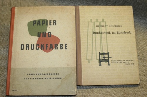 Alte fachbücher druckerei - alte,