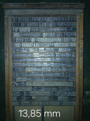 Bleilettern ganze schrift - bleilettern,